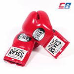 Guantes de boxeo Cleto Reyes Profesional CB2 Rojo-Negro con cordones