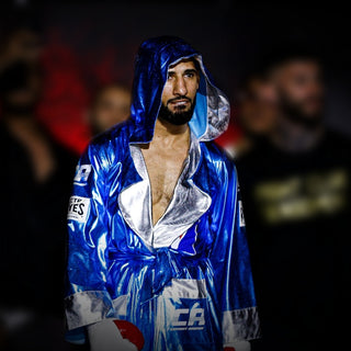 Bata para boxeo Cleto Reyes con capucha Edición Metálica