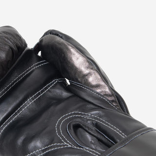 Guantes de boxeo Di Nardo con velcro 16 Oz Marrón-negro-plata 