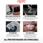 Protector bucal Opro Instant Custom-Fit Jaws Negro 