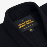 BJJ Gi Manto Base 3.0 Nero-arancione-Combat Arena