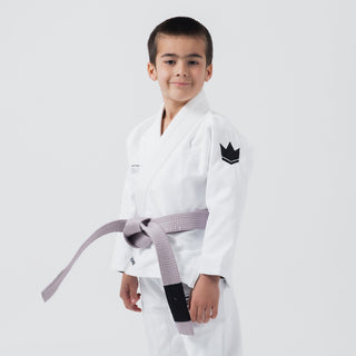 BJJ Gi niño Kingz Kore V2 IBJJF Blanco 