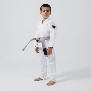BJJ Gi niño Kingz Kore V2 IBJJF Blanco 