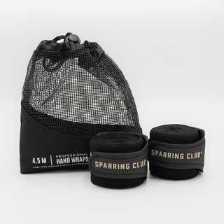 Bendaggi fasce mani Boxraw Sparring Club 4,5 metri Nero-Combat Arena