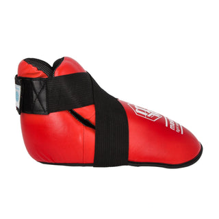 Protecciones de pie Punto Fighting Maestros WAKO Rojo 