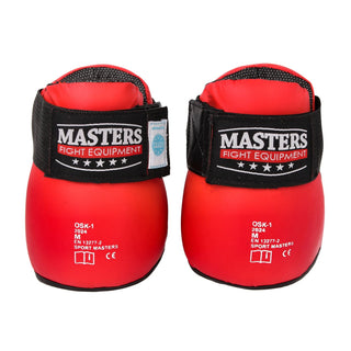 Protecciones de pie Punto Fighting Maestros WAKO Rojo 