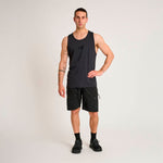 Camiseta sin mangas Leone Black Lion ABX311 Negro-Combat Arena