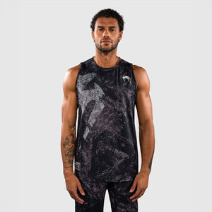 Camiseta sin mangas Venum Rage & Workout Dry Tech Negro-gris-Combat Arena