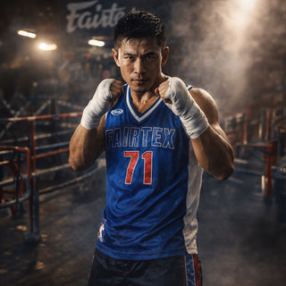 Camiseta sin mangas Fairtex Jersey NBA JS19 Azul 