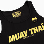 Camiseta sin mangas Venum Muay Thai VT Negro-Oro 