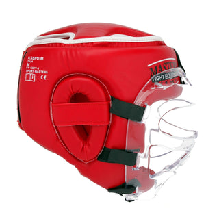 Casco con visera Masters WAKO Rojo 