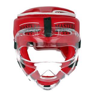 Casco con visera Masters WAKO Rojo 