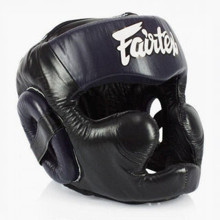 Casco Fairtex Diagonal Vision Sparring HG13 Negro-azul 