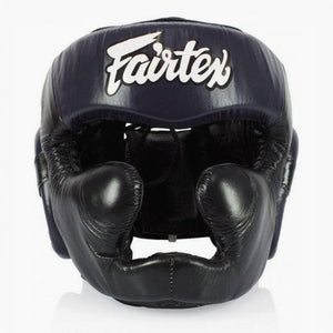 Casco Fairtex Diagonal Vision Sparring HG13 Negro-azul 