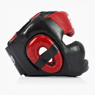 Casco Fairtex Diagonal Vision Sparring HG13 Negro-rojo 
