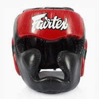 Casco Fairtex Diagonal Vision Sparring HG13 Negro-rojo 