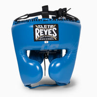 Casco Cleto Reyes con Protector de Mejillas Azul-Combat Arena