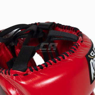 Casco Cleto Reyes con Protector de Mejillas Rojo