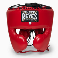 Casco Cleto Reyes con Protector de Mejillas Rojo-Combat Arena