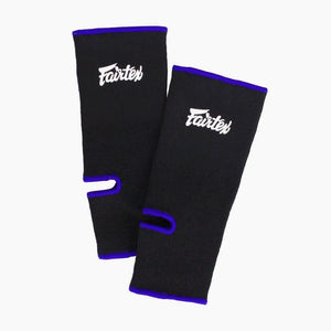 Tobilleras Fairtex AS1 Negro-azul-Combat Arena