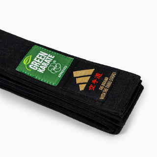 Cinturón Adidas Elite WKF Negro con Kanji 