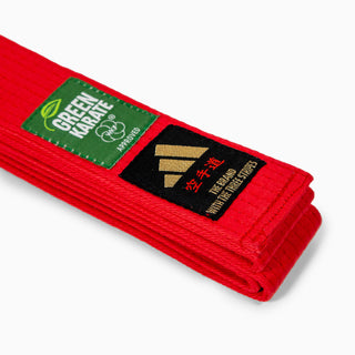 Cinturón Adidas Elite WKF Roja con Kanji 