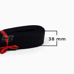 Cinturón negro Arawaza Algodón de lujo 38 mm