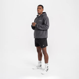 Sudadera Boxraw We Don't Play Boxing oversize con capucha Gris-rosa-Combat Arena