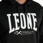 Sudadera Leone Logo con capucha ABX119 Negro 