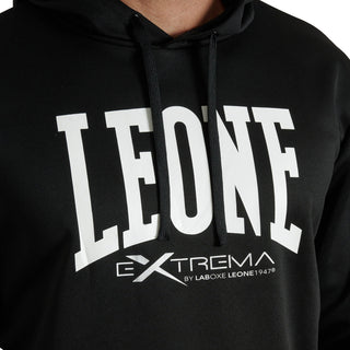 Sudadera Leone Logo con capucha ABX119 Negro 