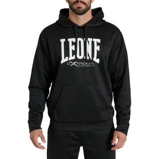 Sudadera Leone Logo con capucha ABX119 Negro 