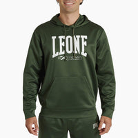 Sudadera Leone Logo con capucha ABX119 Verde 