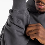 Sudadera Boxraw We Don't Play Boxing oversize con capucha Gris-rosa 