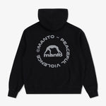 Sudadera Manto Label 25 Oversize con capucha Negro 