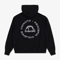 Sudadera Manto Label 25 Oversize con capucha Negro 