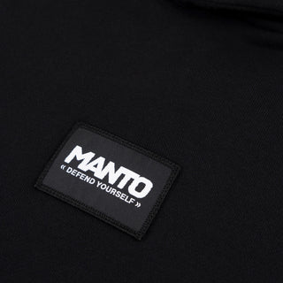 Sudadera Manto Label 25 Oversize con capucha Negro 