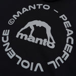 Sudadera Manto Label 25 Oversize con capucha Negro 