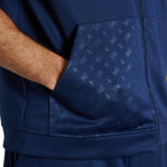 Sudadera sin mangas con capucha Leone DNA ABX720 Azul 