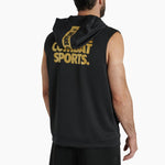 Sudadera sin mangas con capucha Leone DNA ABX720 Negro 
