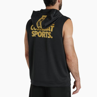 Sudadera sin mangas con capucha Leone DNA ABX720 Negro 