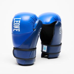 Guantes de Point Fighting Leone WAKO GN600 Azul-Combat Arena