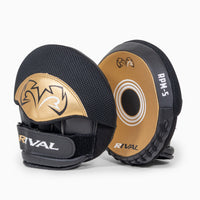 Manoplas de boxeo Rival parabólicos RPM5 2.0 Negro-Oro-Combat Arena