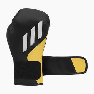 Guantes de boxeo Adidas Speed Tilt 200 WAKO 10 Oz Negro-amarillo-blanco 