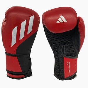Guantes de boxeo Adidas Speed Tilt 200 WAKO 10 Oz Rojo-negro-plata 