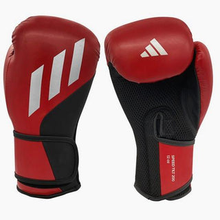 Guantes de boxeo Adidas Speed Tilt 200 WAKO 10 Oz Rojo-negro-plata 