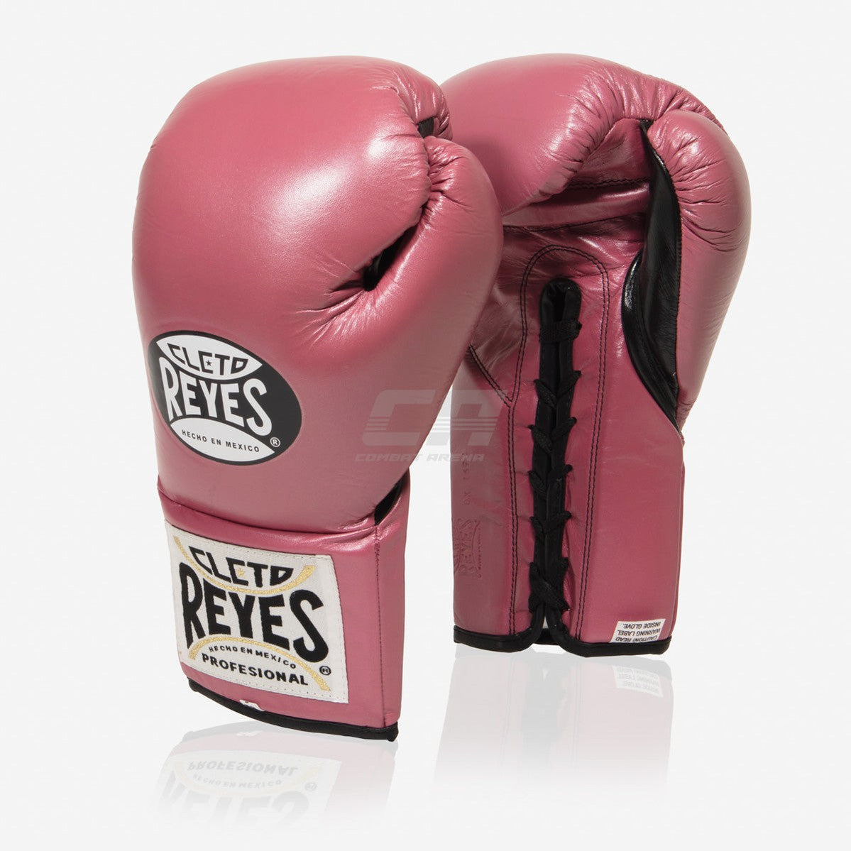 Rosa Reyas Guantes de boxeo Cleto Reyes Profesional CB2 Rosa-negro con cordones ...