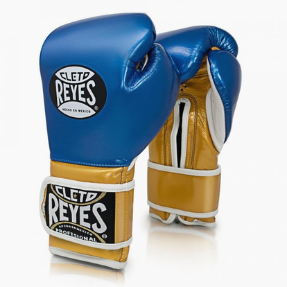 Guantes de boxeo Cleto Reyes Sparring CE6 Zafiro Azul Oro – Combat