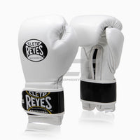Guantes de boxeo Cleto Reyes Sparring CE6 Blanco-negro-Combat Arena