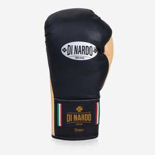 Guantoni Di Nardo con lacci 12 Oz Nero-sabbia-Combat Arena