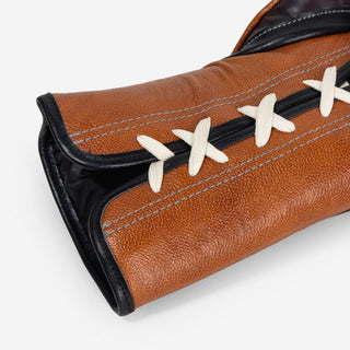 Guantes de boxeo Di Nardo con Cordones 14 Oz Borgoña-coñac-Combat Arena